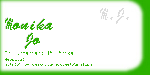 monika jo business card