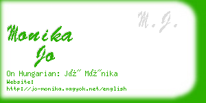 monika jo business card